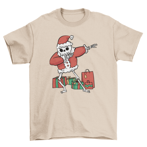 Santa Skeleton Dab Shirt