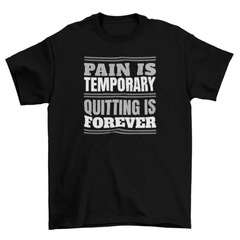 Camiseta con cita motivacional para hacer ejercicio en el gimnasio