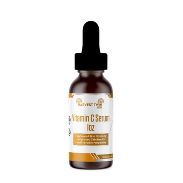Harvest Twin Labs Vitamin C Serum 1oz – Skin Elasticity & Anti-Wrinkle Support