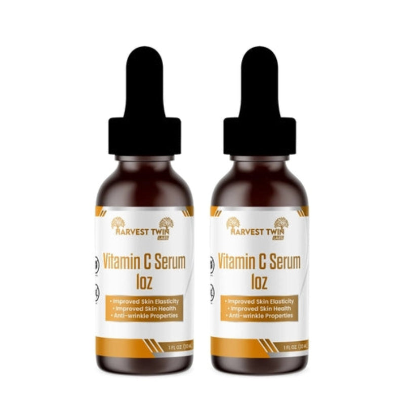 Harvest Twin Labs Vitamin C Serum 1oz – Skin Elasticity & Anti-Wrinkle Support