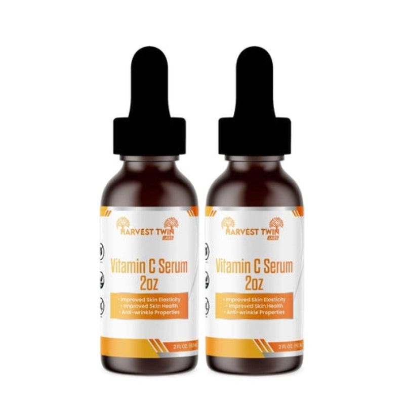 Harvest Twin Labs Vitamin C Serum 2oz – Skin Elasticity & Anti-Wrinkle Support