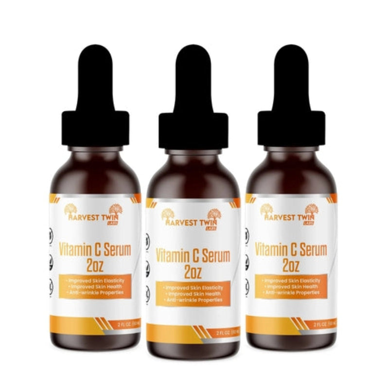 Harvest Twin Labs Vitamin C Serum 2oz – Skin Elasticity & Anti-Wrinkle Support