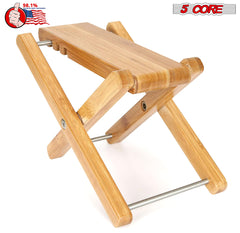 5Core Wooden Guitar Foot Stool 3 Level Adjustable Leg Rest Classical