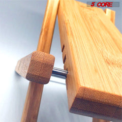 5Core Wooden Guitar Foot Stool 3 Level Adjustable Leg Rest Classical