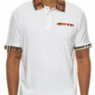 Men’s Polo Shirt with Burberry Checkered Trim and Pocket