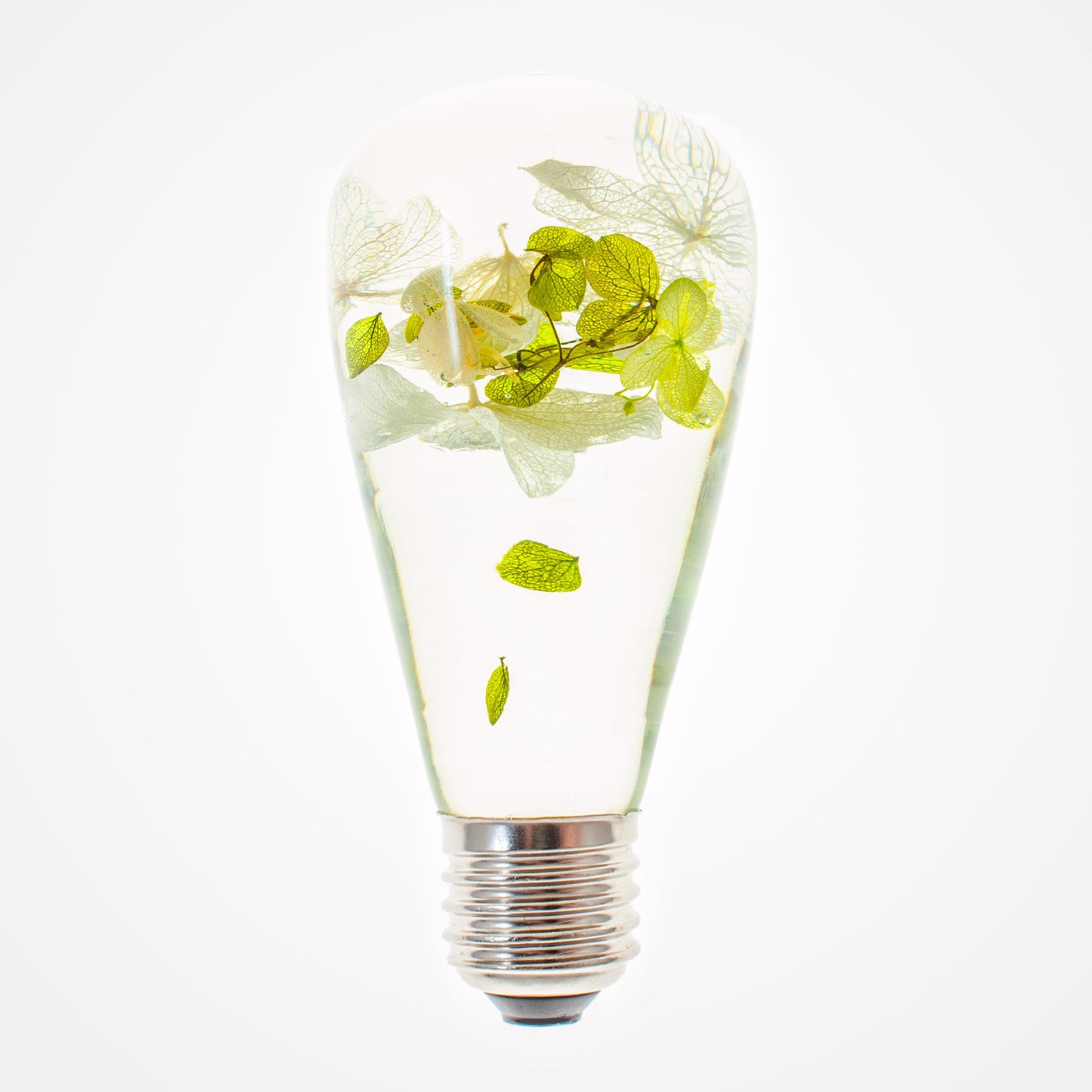 Hydrangea Flower Resin Lamp