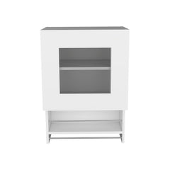 Kitchen Wall Cabinet Papua, Three Shelves, White Finish