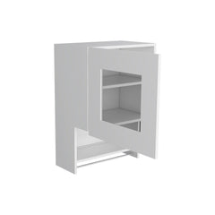 Kitchen Wall Cabinet Papua, Three Shelves, White Finish