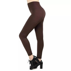 ¡Calzado! Leggings de mujer de vellón extra suave, elástico y de cintura alta 