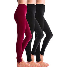 3 Pack Women‚Äôs Fleece Lined Leggings High Waist Stretchy warm