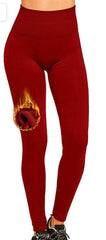 Women‚Äôs Fleece Leggings High Waist Stretchy Warm Leggings One Size