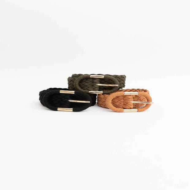 Braided Suede Belt
