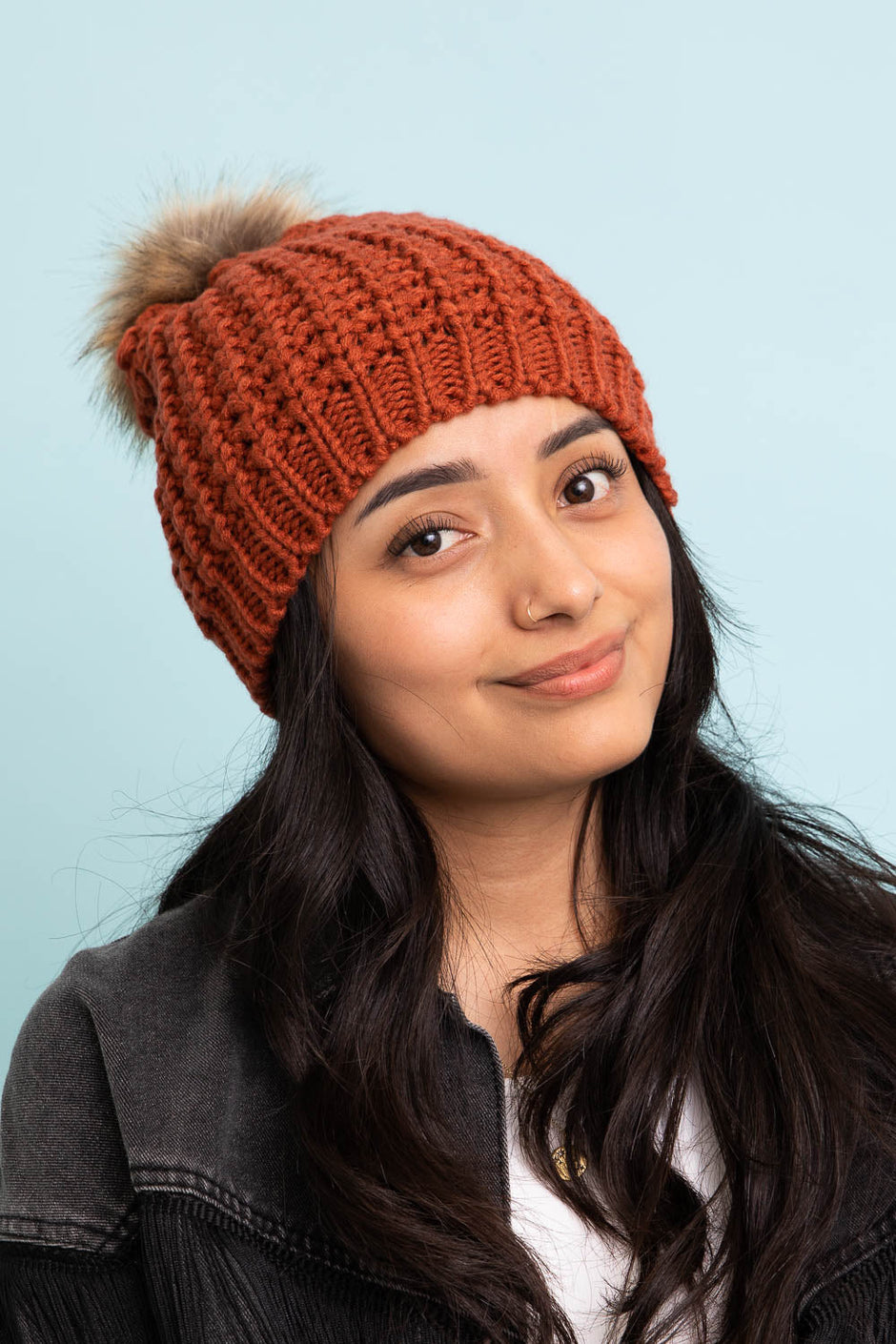 Textured Pom Beanies
