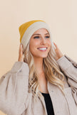 Two-Tone Knit Beanie