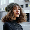 Soft Knit Pom Beanie – Warm & Stretchable Winter Hat
