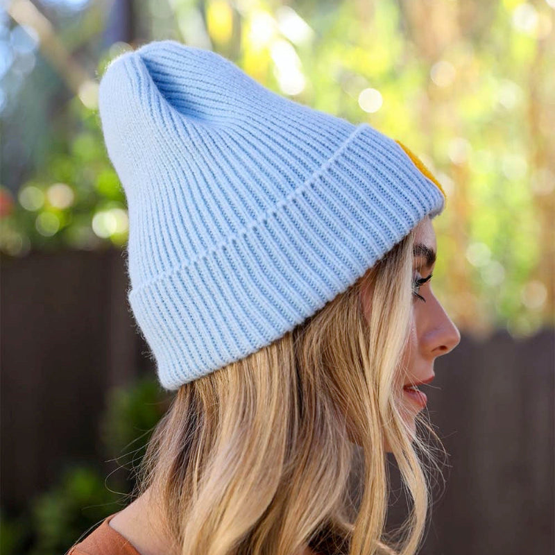 Smiley Ribbed Beanie