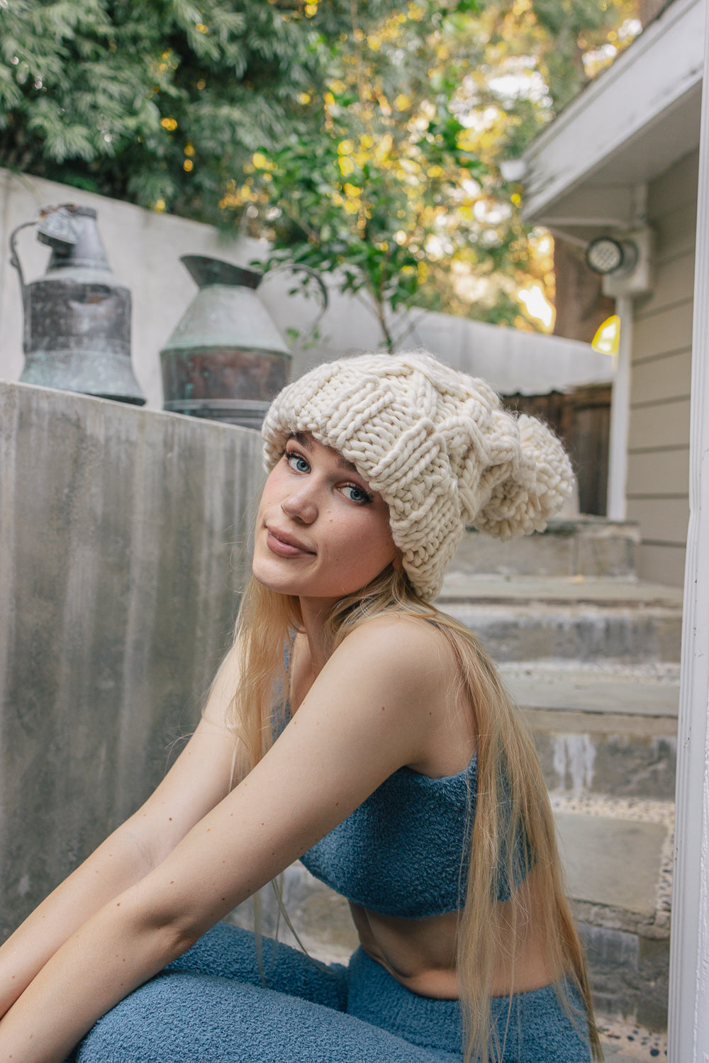 Chunky Pom Beanie