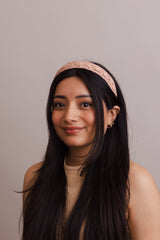 Vegan Leather Patterned Headband