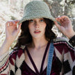 Women Bucket Hat Textured Wide Brim Casual Summer Hat