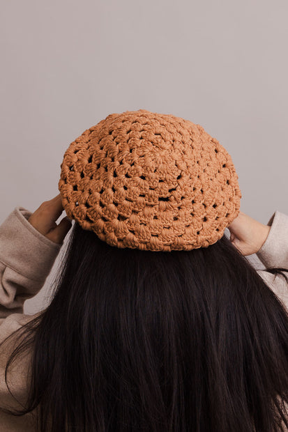 Boinas tejidas a crochet.