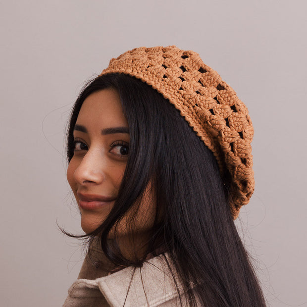 Boinas tejidas a crochet.