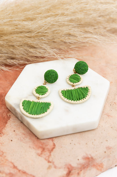 Rattan Woven Earrings