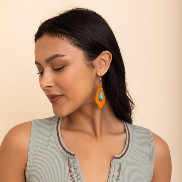 Turquoise Stone Earrings