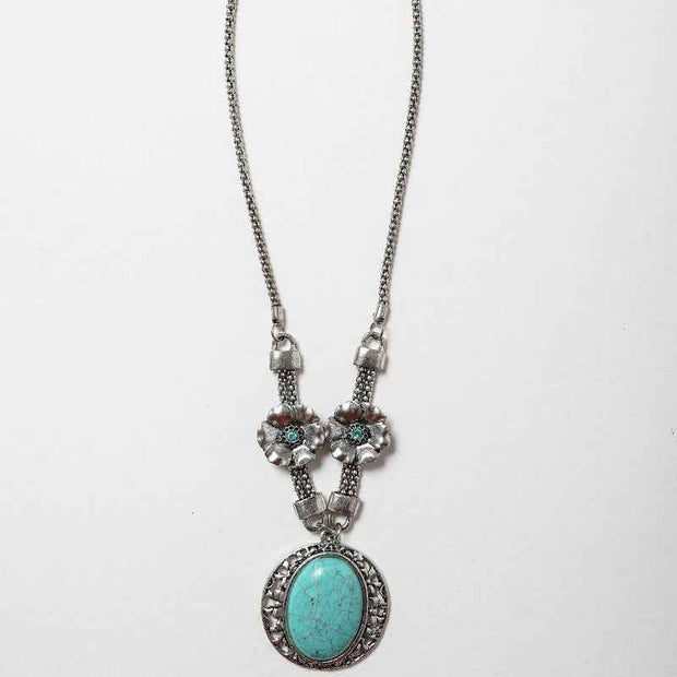 Floral Stone Necklace