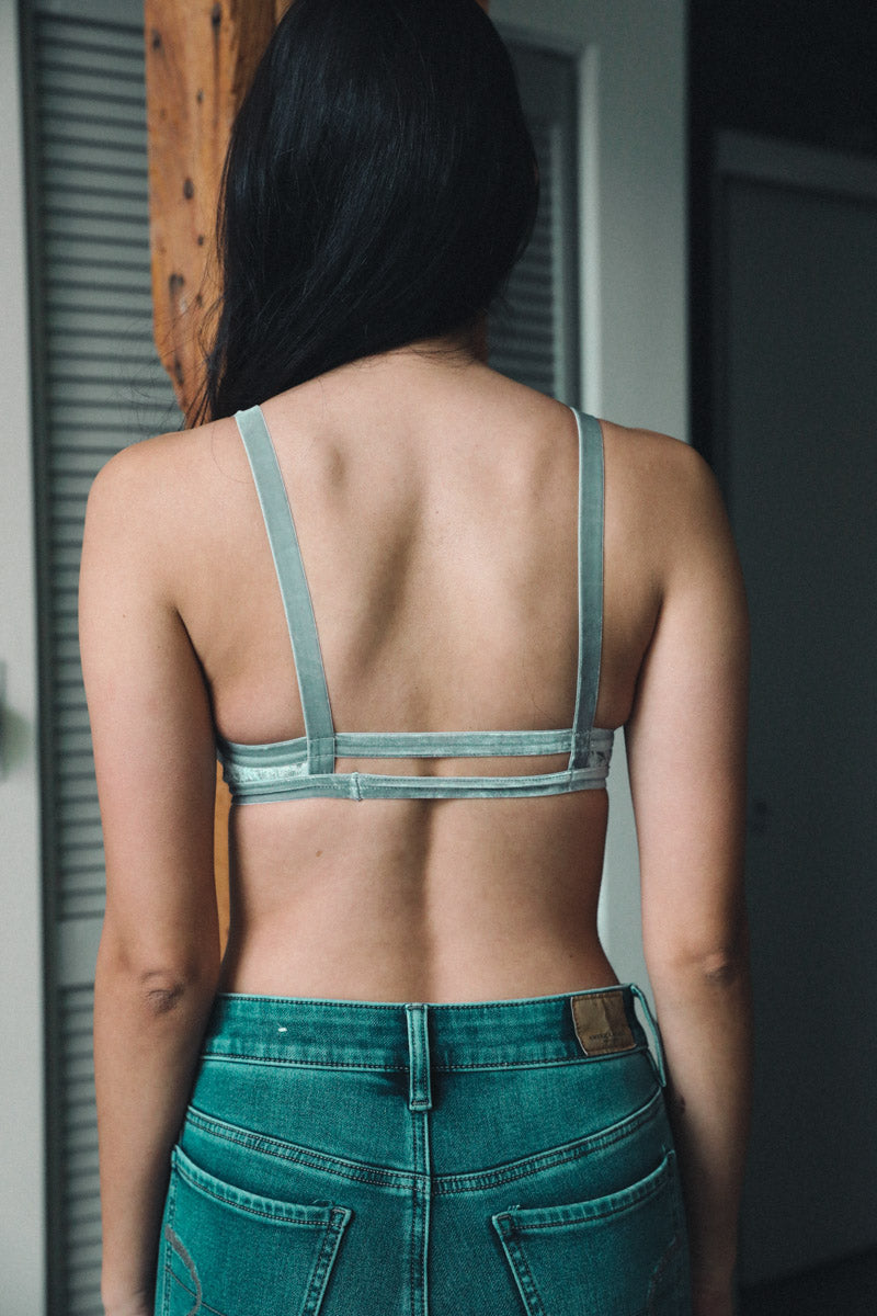 Crushed Velvet Soft Bralette