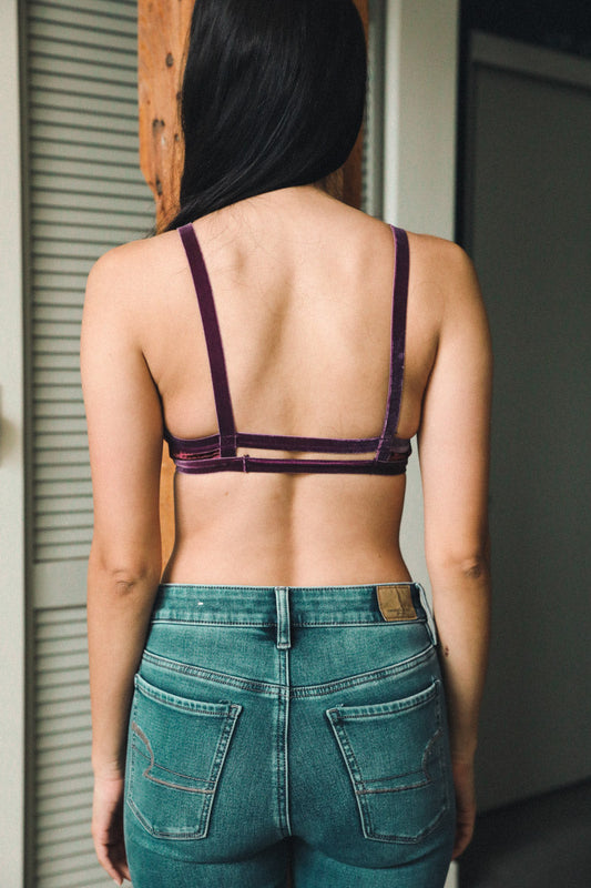 Crushed Velvet Bralettes.