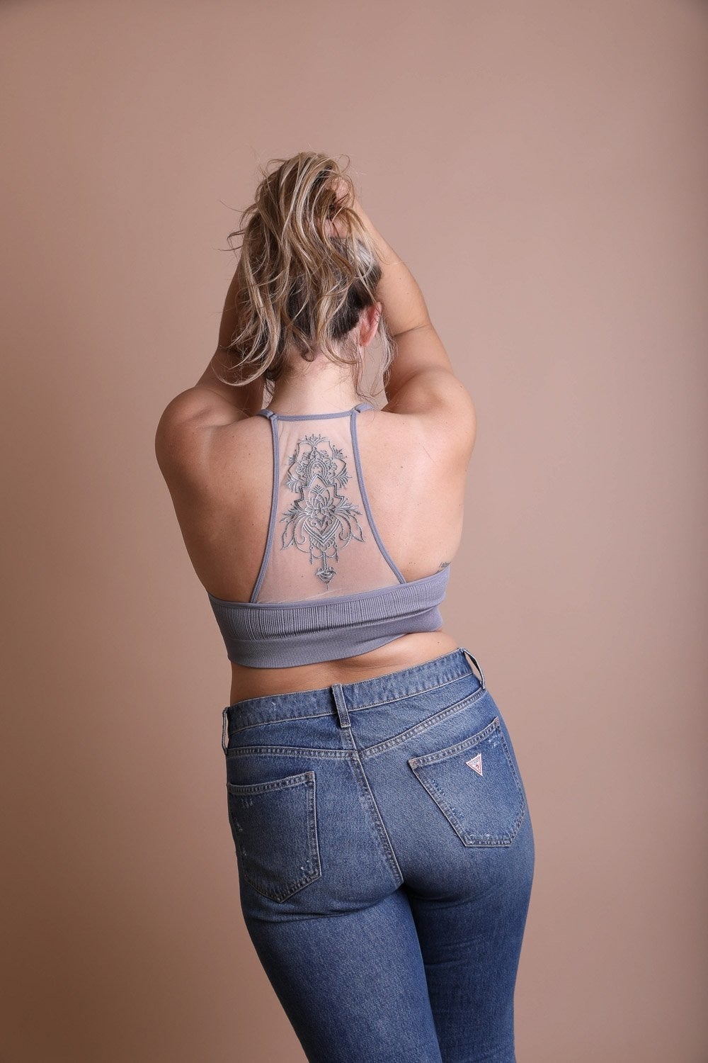 Tattoo Back Mesh Bralettes