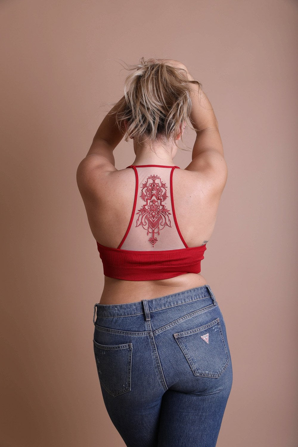 Tattoo Back Mesh Bralettes