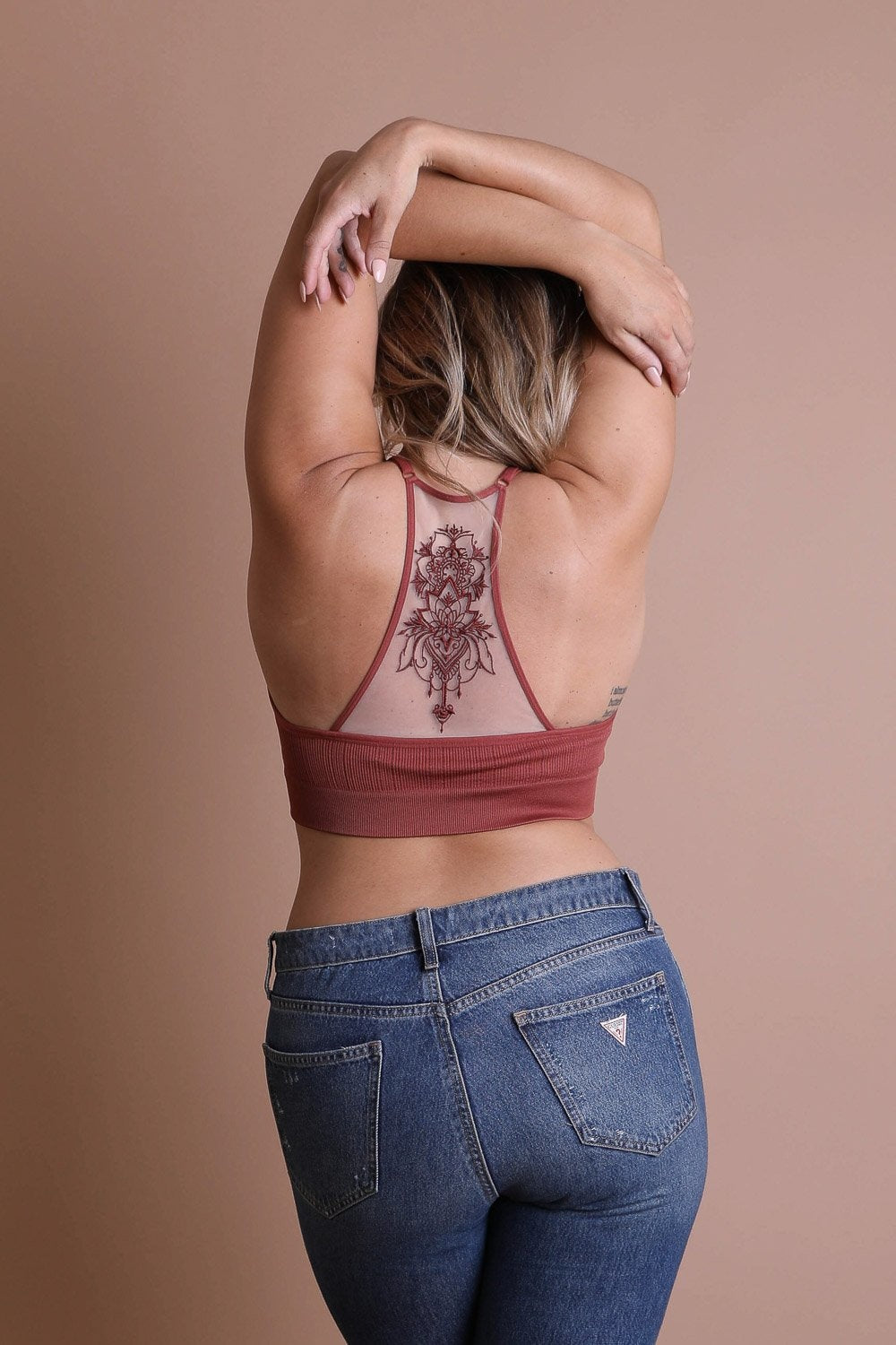 Tattoo Back Mesh Bralettes