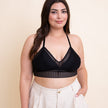 Mustard Knit Halter Bralette Top for Women