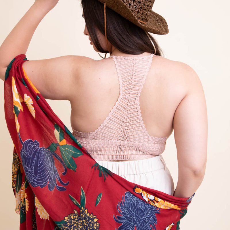 Mustard Knit Halter Bralette Top for Women