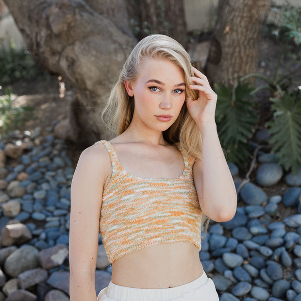 Bralette à texture bouclée douce