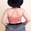 Women V-Neck Halter Crop Top Sleeveless Summer Wear