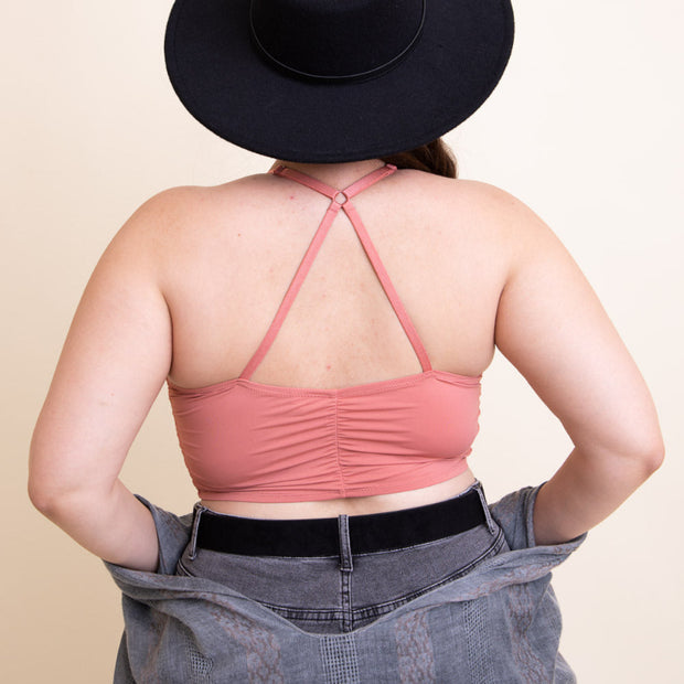 Women V-Neck Halter Crop Top Sleeveless Summer Wear