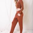 Wide Band Lounge Pants with Relaxed Fit and Soft Fabric Finish
