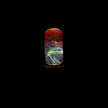 C.P.LIGHT Multicolor Glass Accent Lamp with Wooden Cube Base