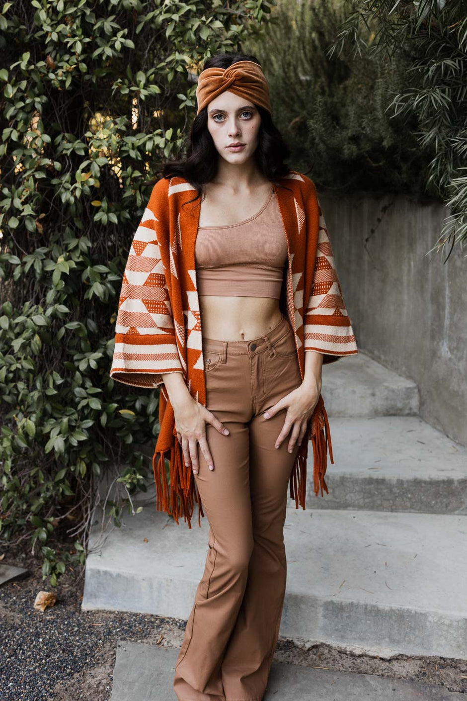 Aztec Fringed Ruana
