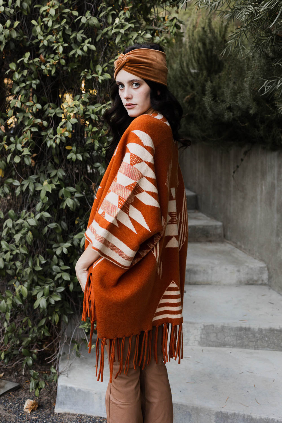 Aztec Fringed Ruana