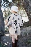 Aztec Fringed Ruana