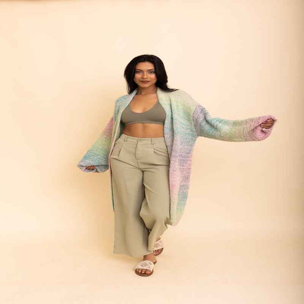 Long Ombre Cardigan
