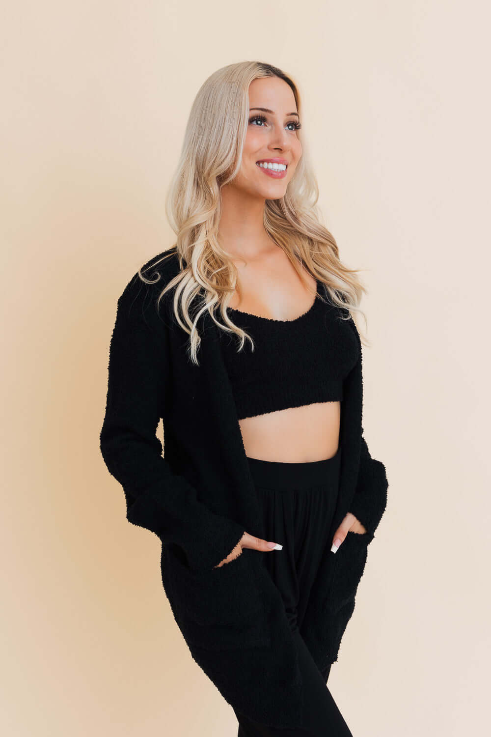 Cardigan en tricot doux et confortable