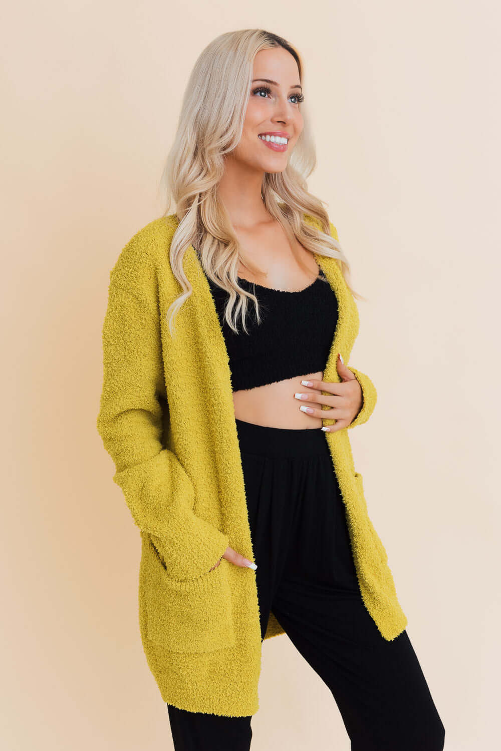 Cardigan en tricot doux et confortable
