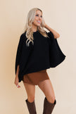 Urban Chic Ribbed Poncho