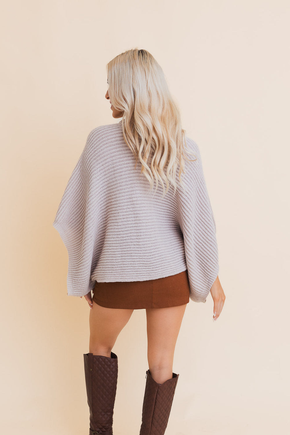 Urban Chic Ribbed Poncho