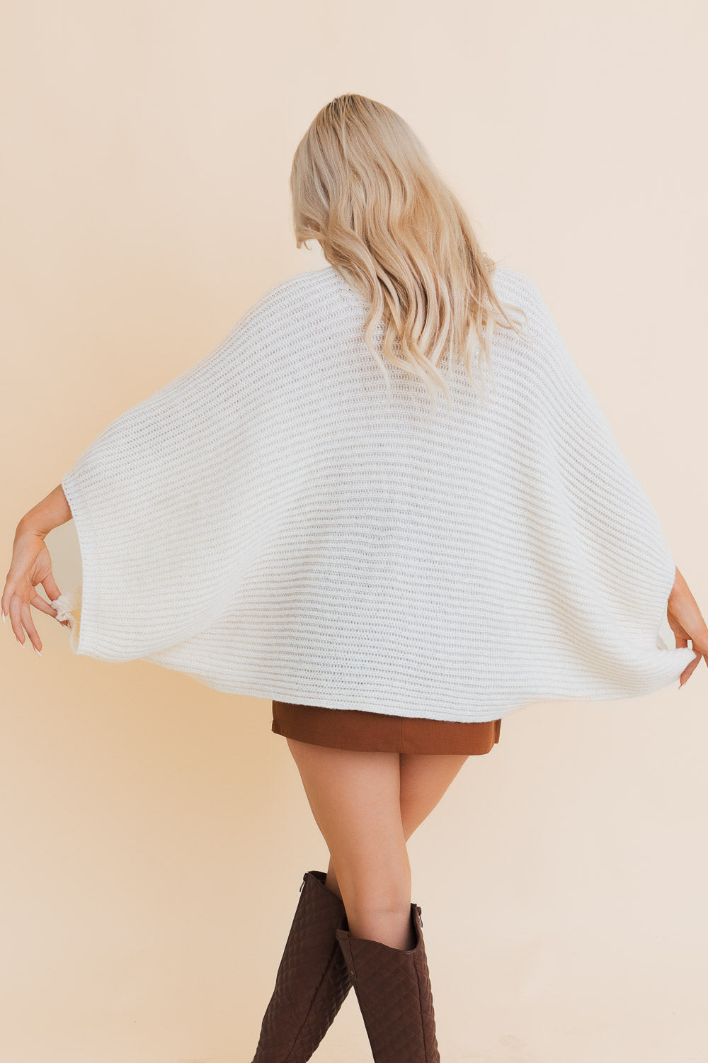 Urban Chic Ribbed Poncho