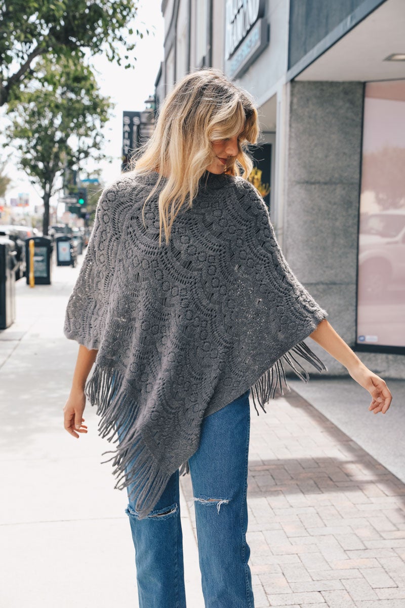 Scallop Lace Poncho